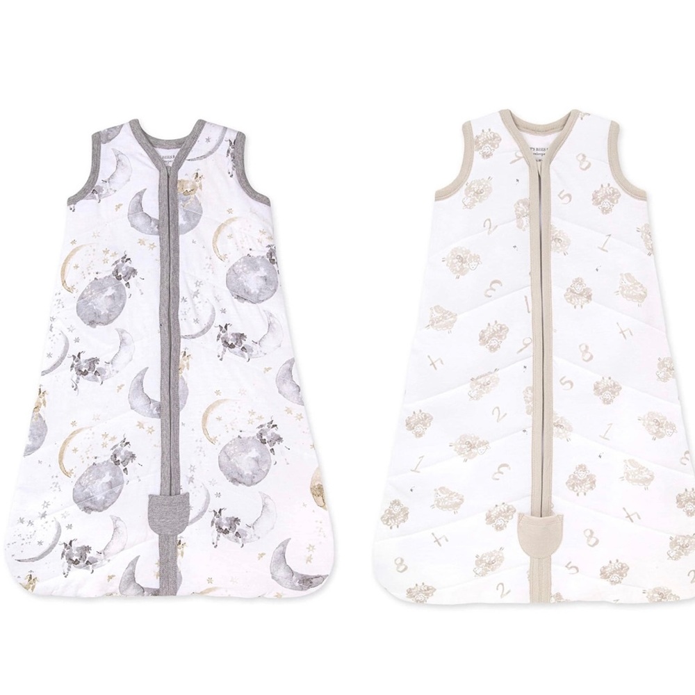 Two Burt's Bees Baby Beekeeper Wearable Blanket, Swaddle Transition Sleeping Bag